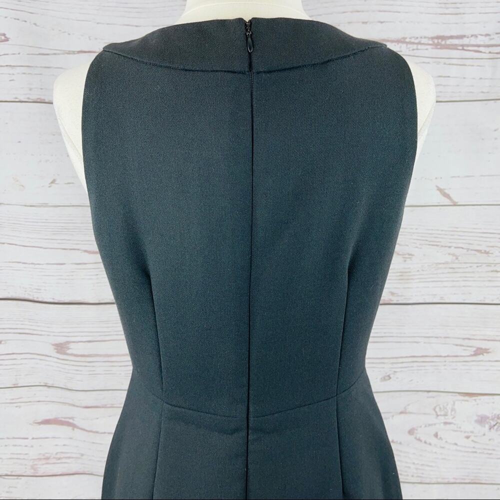Talbots black wool sheath dress pleated bust classy - Picture 8 of 13